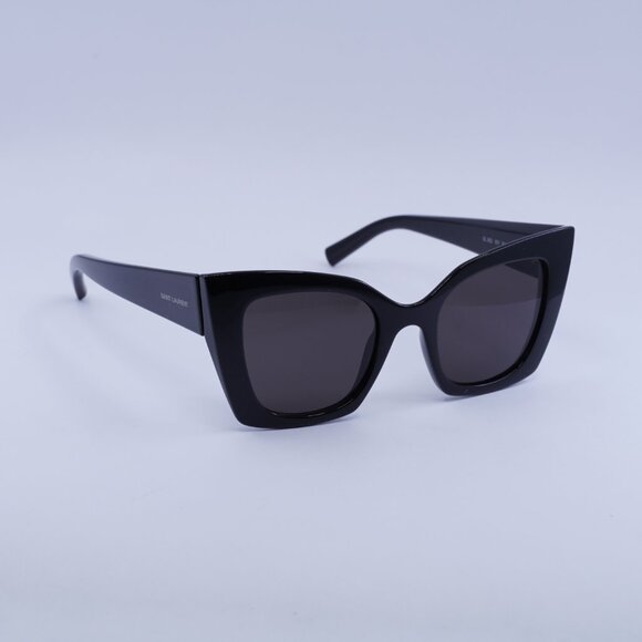 Saint Laurent SL552 001 Sunglasses Black Cat Eye Frame, Black Lenses main image 11